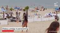 Polacy umieją w parawaning.  Plażowe obyczaje ewoluują [Serwis informacyjny, KSTV Info]