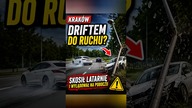 Drift miał robić wrażenie.  Skończył na latarni.   #drift #kraków #shorts #wypadek