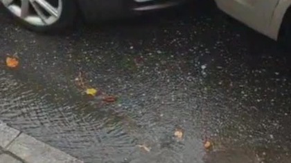 Ślizgawka na droga Cieszyński winne wypadku zobaczcie koń na końcu filmu