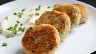 Kotlety ziemniaczane z serem, koperkiem i szczypiorkiem