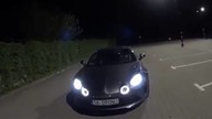 Alpine A110 LED lights test świateł