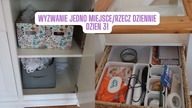 WYZWANIE DZIEŃ 31 Jedno miejsce/rzecz dziennie SALON Posprzątaj ze mną Uporządkowana