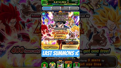 GOKU UI SUMMONS LEGENDARY CARNIVAL DS SUMMON 11 ANNIVERSARY DBZ DOKKAN BATTLE