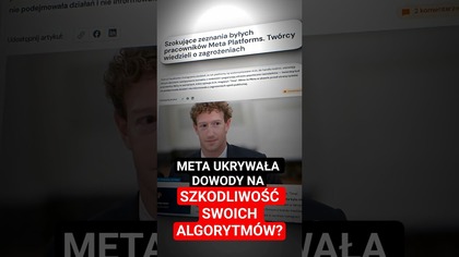 Szokujące zeznania pracowników Meta