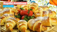 Rogaliki drożdżowe z nadzieniem
