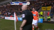 Premier League sezon 2010/2011 Blackpool 1-0 Manchester United Cathcart