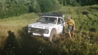 Wypadek podczas holowania na off-roadzie