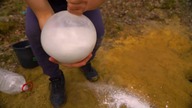 The Experiment: The Balloon of Coca Cola VS The Balloon of Mentos Undeground