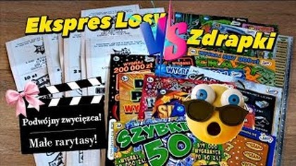 Zdrapki VS Ekspres Losy!  Zdecydowany zwycięzca i małe rarytasy! 