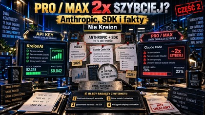 Czy KreionAI zużywa limit Pro/Max/Team 2x szybciej? Anthropic, SDK i fakty, których nie znacie