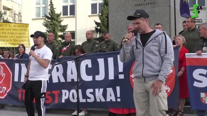 KARAT & Kidson: Nawijanie na starcie 2. Marszu Stop Masowej Imigracji - Warszawa 24.8.2025