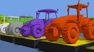 Learn Colors with Tractor & Cartoon Animation for Kids and babies | Kolory TRAKTORY dla dzieci