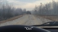 Czołg vs samoch&oacute;d (Rosja)