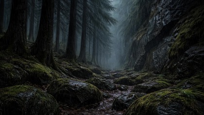 188 Rainy Night in the Misty Valley  Heavy Rain for Deep Sleep & Insomnia