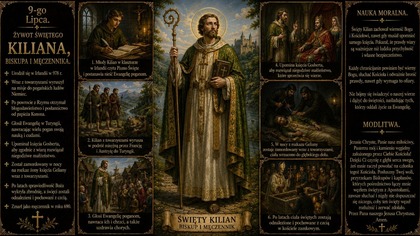 Święty Kilian - Apostoł Niemiec i wierny świadek prawdy (9 lipca)
