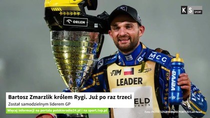 Bartosz Zmarzlik królem Rygi.  Już po raz trzeci.  Został samodzielnym liderem GP [KS Sport]