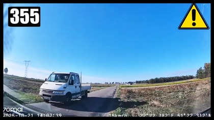 Brawo za refleks, sprawca nawet nie przytrzymał się