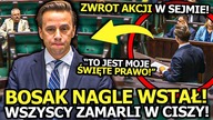 KRZYSZTOF BOSAK Z SZOKUJĄCYM WYZNANIEM W SEJMIE! WSZYSCY ZAMARLI PO TYCH SŁOWACH!