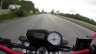 Szalona jazda na motocyklu zakończona wypadkiem