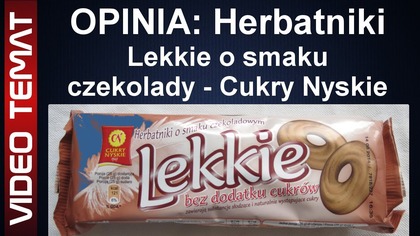 Herbatniki Lekkie o smaku czekoladowym bez cukru - Opinia