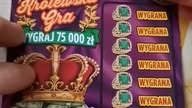 Zdrapki Królewska Gra WYGRAJ 75 000 zł #shorts