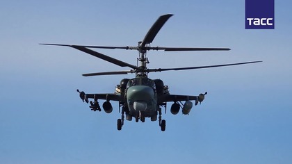 Rosyjskie śmigłowce KA-52 ALIGATOR nad Ukrainą