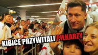 Kibice zarwali noc na lotnisku dla reprezentacji Polski.