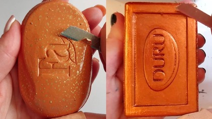 Soap Carving ASMR Relaxing Sounds no talking Satisfying ASMR Video