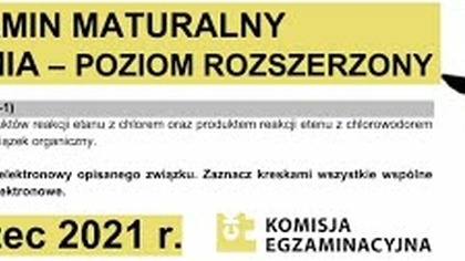 ZADANIE 21 CKE 2021 MARZEC PRÓBNA WZÓR ELEKTRONOWY.  CHEMIA ORGANICZNA.  MATURA