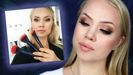 Makijaż z premiery SAY MAKEUP (tutorial) + Testuję pędzle i drogeryjne nowości