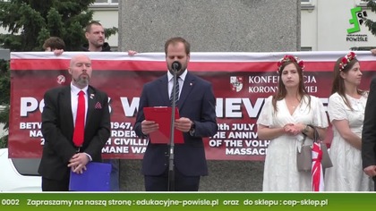 Witold LISTOWSKI: Ukraińskie Ludob&oacute;jstwo - Pamietamy! Warszawa Marsz Wolyński KKP 12.7.2026