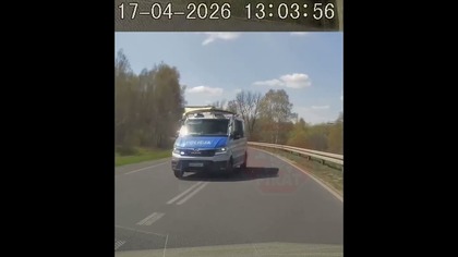 Policja wyprzedza na czołowe