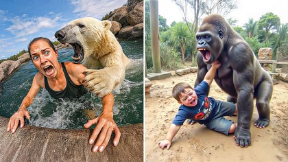 Najbardziej Niebezpieczne Ataki w ZOO Uchwycone Na Kamerze