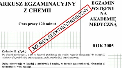 ZADANIE 11 AM2005 SZEREG ELEKTROCHEMICZNY