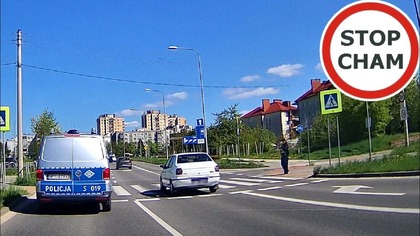 Instant karma na przejściu dla pieszych - wymuszenie mandatu? #1484 Wasze Filmy