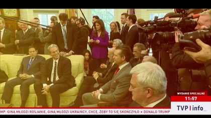 TVP Info - Przerywnik, początek Za pięć dwunasta z opóźnieniem (05. 03. 2025)