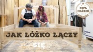 Jak łóżko łączy (się) | Budujemy łóżko z drewna z tapicerowanym wezgłowiem - Ep. 3