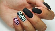 Pastel colors & black matt / Allepaznokcie - 27, kolekcja pastelowe