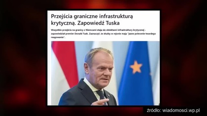 Tusk ogłosił przejścia graniczne z Niemcami infrastrukturą krytyczną (07.07.2025)