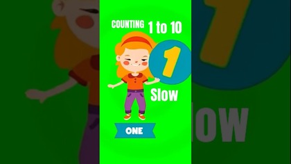 Learn counting 1 to 10 slowly