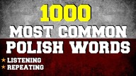 1000 most common Polish words