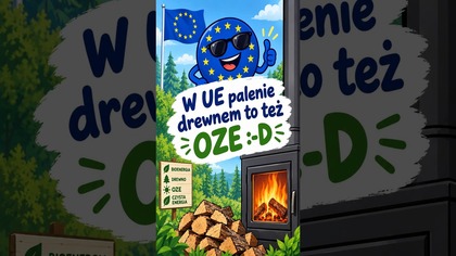 W UE palenie drewnem to też OZE :-D