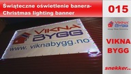 015. Świąteczne oświetlenie banera  /  Christmas lighting banner