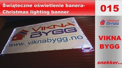 015. Świąteczne oświetlenie banera  /  Christmas lighting banner