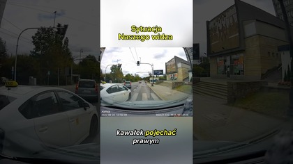  Taks&oacute;wkarz zajeżdża drogę, a potem jedzie buspasem! Kto tu miał rację? #shorts #taxi