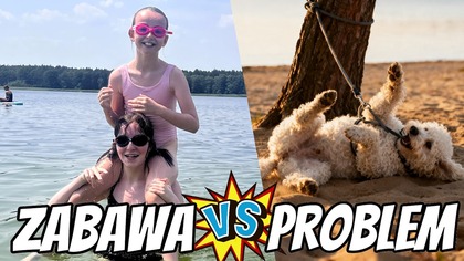SZALONY DZIEŃ NAD JEZIOREM!  Piesek się zaplątał w smycz?!  Daily Vlog 2 lipca