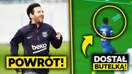 Messi powraca do treningów! Dostał butelką w twarz, a sędzia...