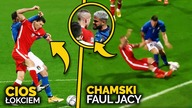 ŁOKIEĆ Lewandowskiego! BRUTALNY WŚLIZG Góralskiego! Polska przegrywa z Włochami 2:0...