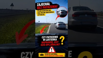 Sekunda później mogło dojść do tragedii  Uważajcie na takie manewry! #dashcam #polskiekierowcy