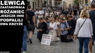 LEWICA ZAATAKOWAŁA ROZANIEC, JESZCZE INNI PODPALILI DWA KRZYZE